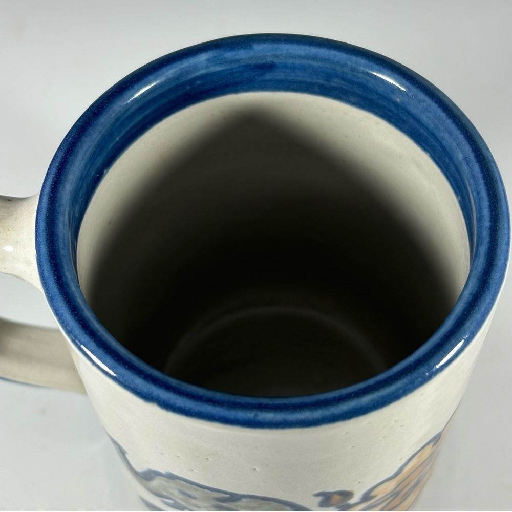 USA Made Louisville Stoneware Noahs Ark Pottery Small Coffee‎ Cup Mug - Picture 4 of 5